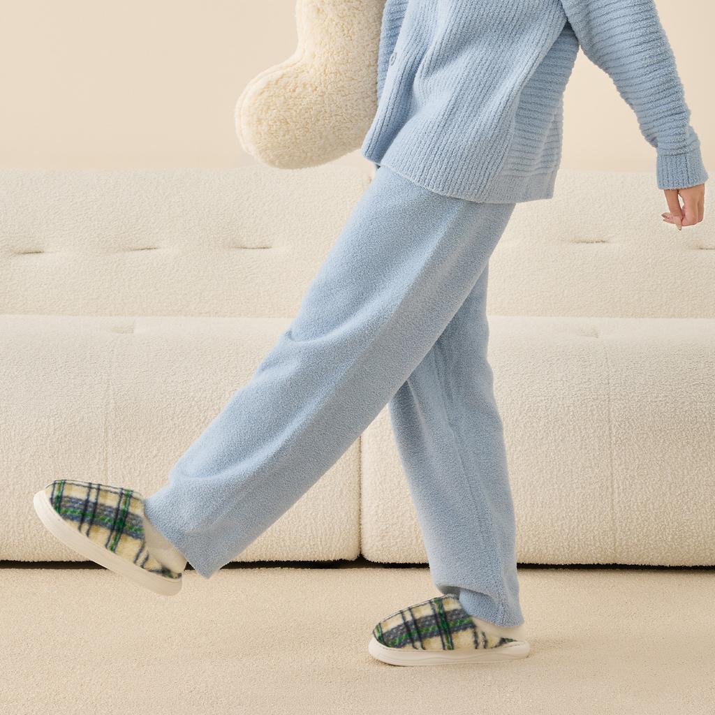 Platform Women Home Slippers Plush Warm Thick Bottom Slides Breathable Soft Non-slip Slippers Indoor Outdoor Men Casual Slippers