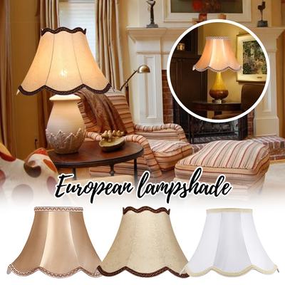 European Style Retro Lampshade E27 Fabric Lightshade Bedroom Bedside Table Lamp Shade Home Hotel  Floor Lamp Wall Lamp Cover