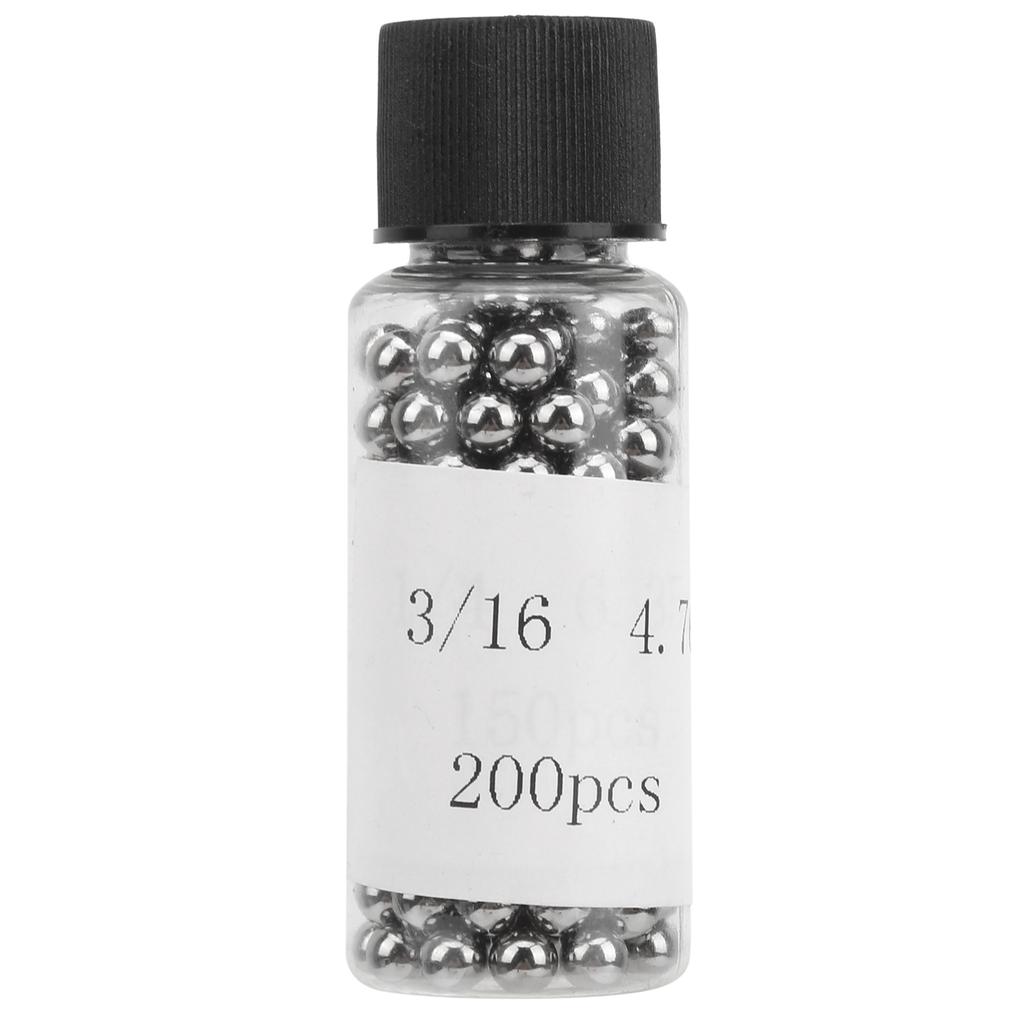 200Pcs Bicycle Bearing Ball 304 Stainless Steel Accessories Industrial Supplies 3 16in