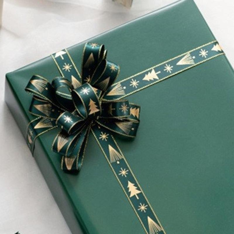 Pack of 11Polyester Ribbons for Christmas Present and Wedding Decorations Stylish Flower Bouquet Wrapping Silk Ribbons