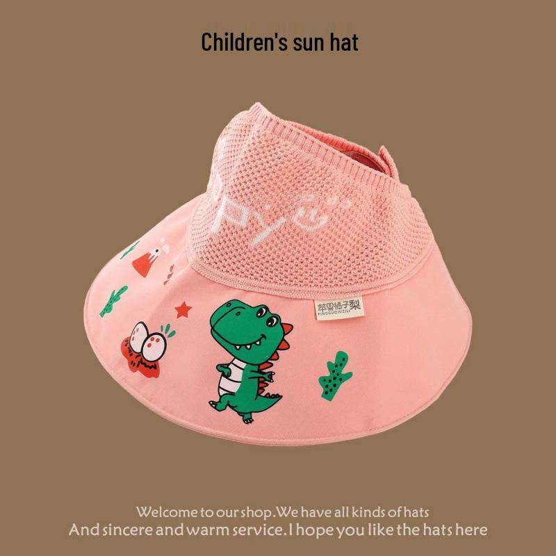 Kids UV Protection Sun Hat – Breathable, Wide Brim Bucket Hat for Summer One Size
