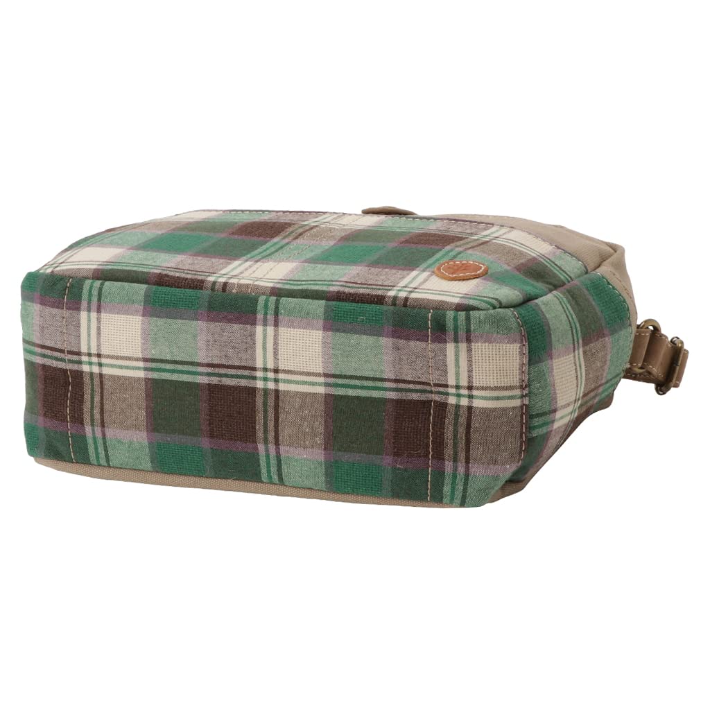 Chiemi Sacos de Ombro Madras Reciclado Xadrez Bastante Bolsa, Algodão, Sustentável, Padrão, Bolsos, 6223-000-76