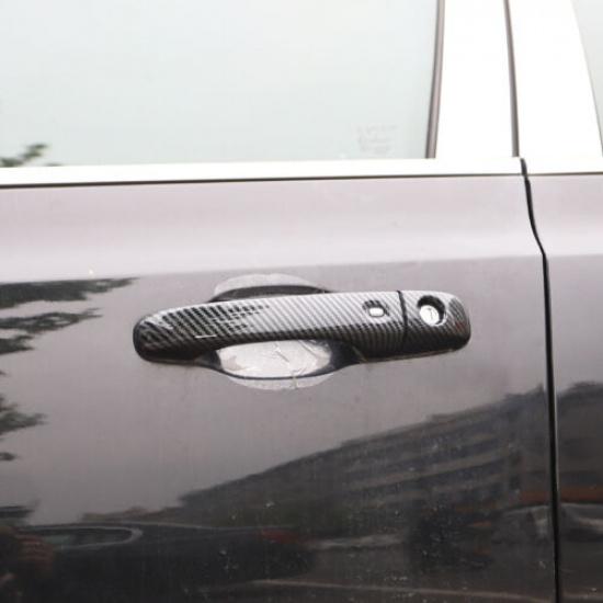 Carbon Fiber Door Handles Decor Shell Cover Trim For Chrysler 300 11+ Accessorie