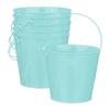 M METERXITY Small Metal Bucket with Handle Galvanized Bucket Small Metal Pail with Handle for Decorative Metal Bucket 5.9"x5.1/15x13cm