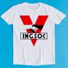 INGSOC 1984 Mens George Orwell Fictional Art Funny Gift Tee T-Shirt K1353