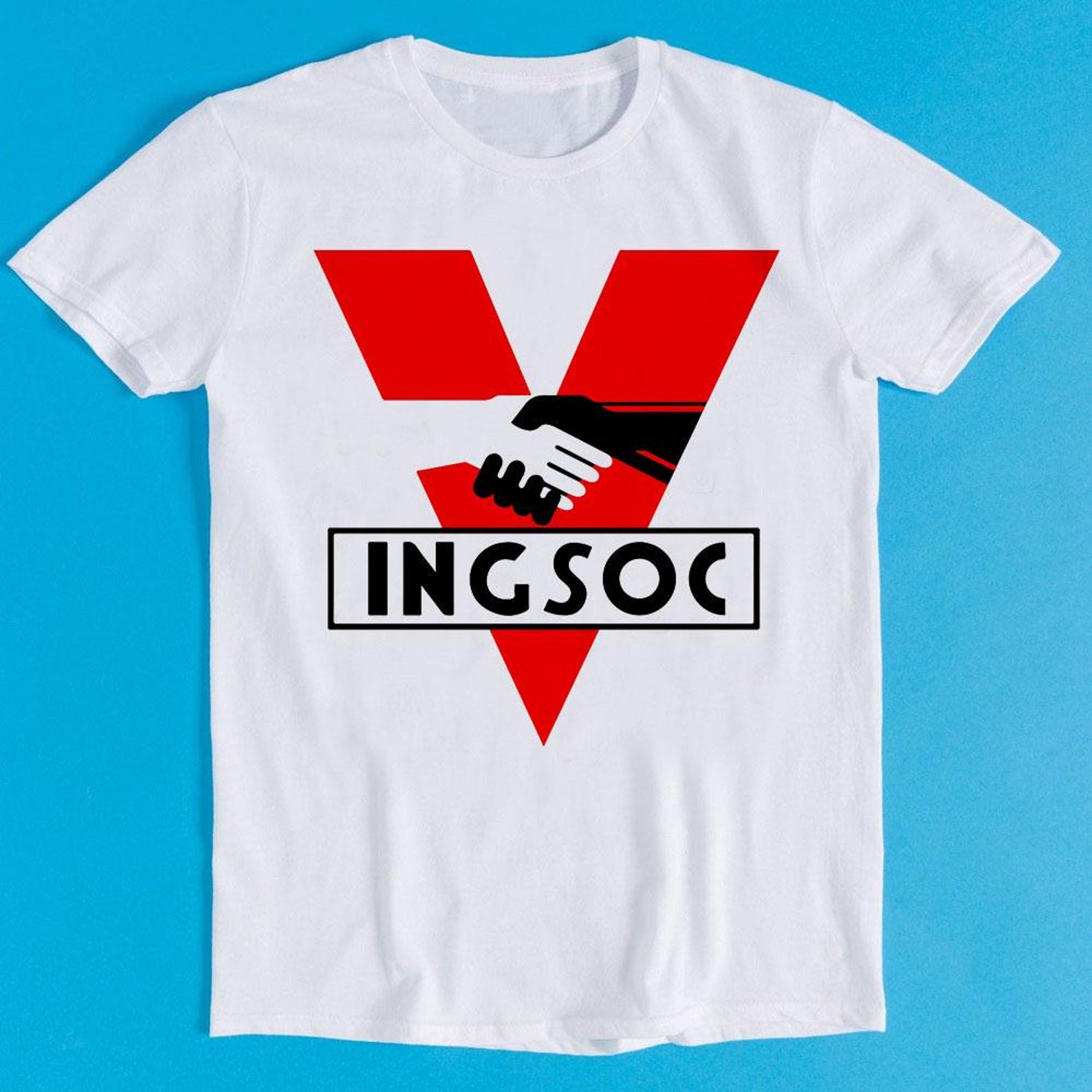 INGSOC 1984 Mens George Orwell Fictional Art Funny Gift Tee T-Shirt K1353 M