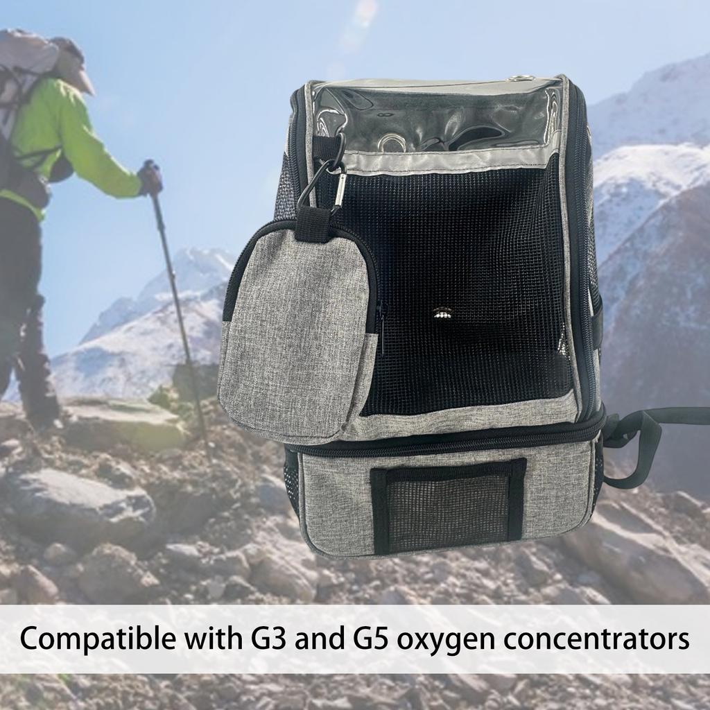 Zaino Portatile Leggero per Concentratore di Ossigeno, Zaino per Ossigeno per Ciclismo Viaggio, Borsa Portatile per Ossigeno, Accessori Robusti