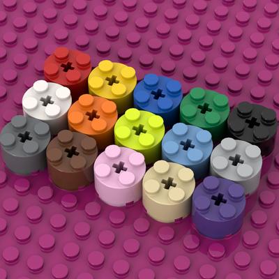 [Funbrick] Brick Round 2x2 with Axle Hole 3941 Building Blocks Toys Kids Souvenir Pretend Play Decoration Boy Girl City MOC
