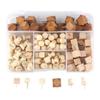 AEE4-130 Wooden Push Pins Geometric Shape For DIY Craft Supplies Apparel Sewing Point Wooden Photo Wall Board Office