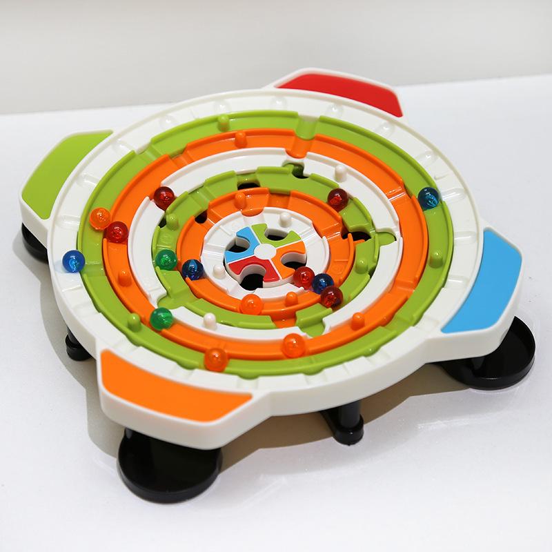 Labyrinth Board Game: An Interactive Tabletop Game for 2–4 Players Featuring a Rotating Sphere
