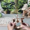 3D Wooden Puzzle Butterfly Music Box Model Toy
