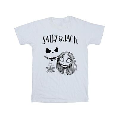 The Nightmare Before Christmas Mens Jack and Sally Cotton T-Shirt
