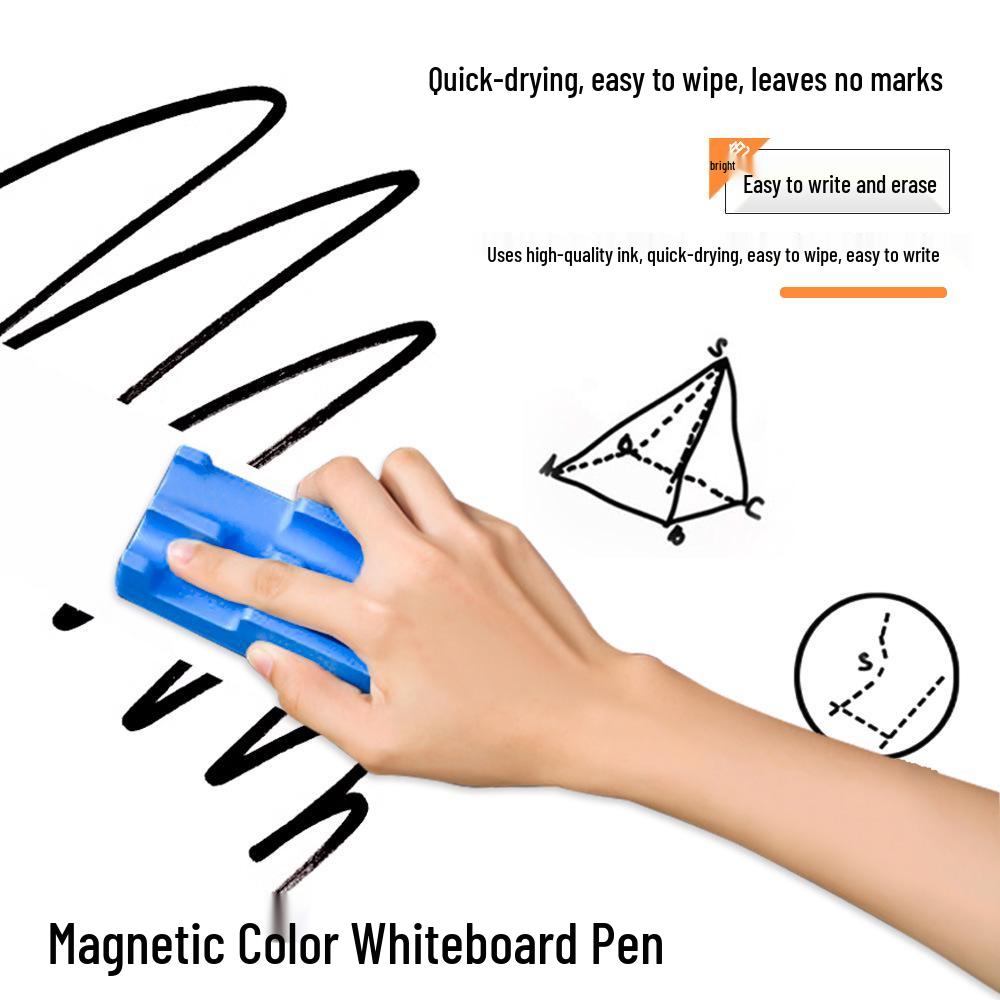 Eco-Friendly Water-Based Whiteboard Markers for Kids – Easy Erase, Bold Colors, Large Tip