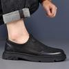 Neue Herren Casual Hollow Lederschuhe Herren Trend Atmungsaktive Lochschuhe Fußabdeckung Ledersandalen