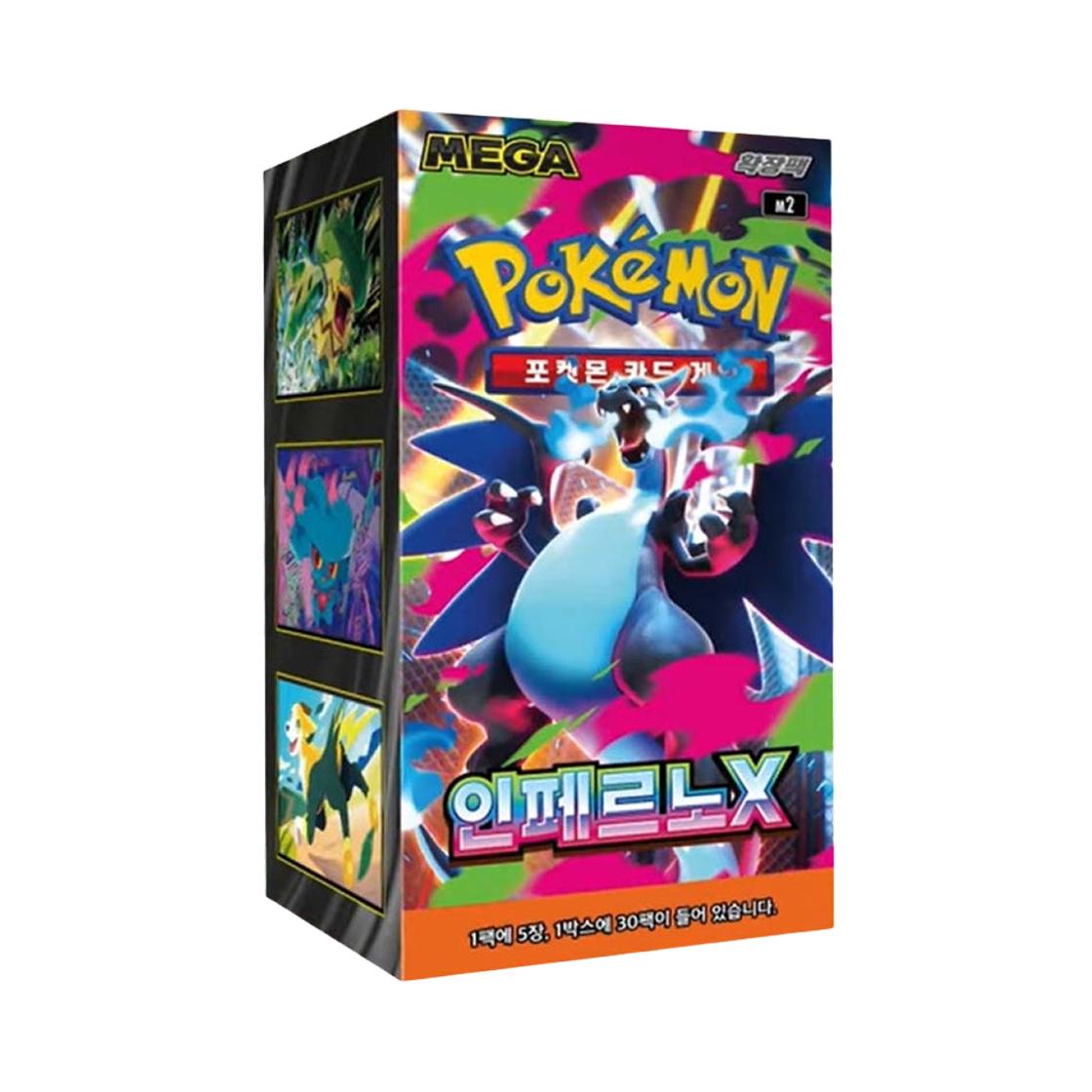 Pokemon TCG Mega Expansion Pack Inferno X Box (Pack of 30/Korean Ver.) ONE SIZE