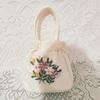 Ethnic style handmade embroidered bag wedding candy handbag middle-aged and elderly shopping mobile phone change bag mini handbag