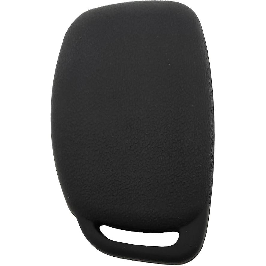 Silicone Protector Key Fob Cover Case fit for Hyundai Sonata Elantra Tucson Keyless Entry Key Fob (NOT Fit Flip Key) (Black2)