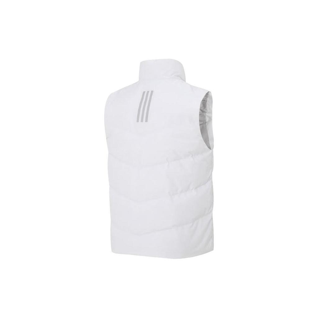 adidas Down Vests Men's White Stand Collar Moderate Other IS0369