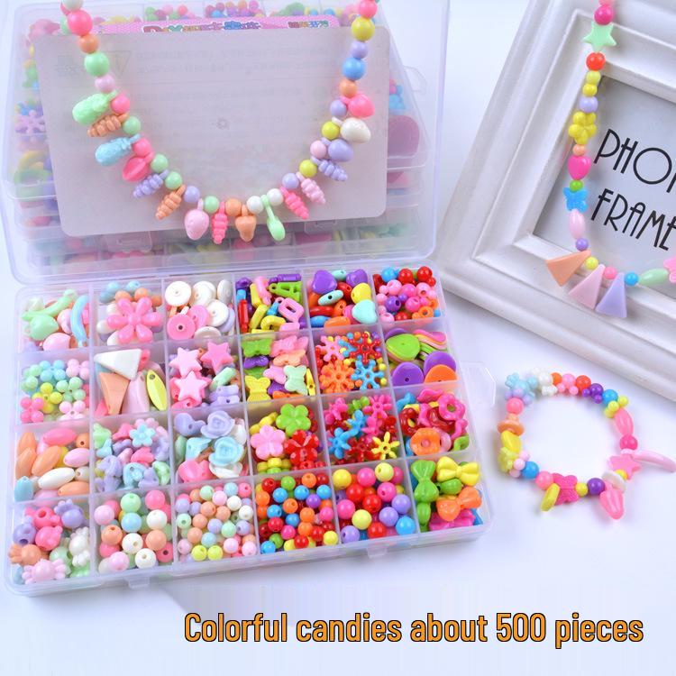 24-Grid Beading Kit: Children s Educational DIY Toy for Handmade Necklaces and Bracelets