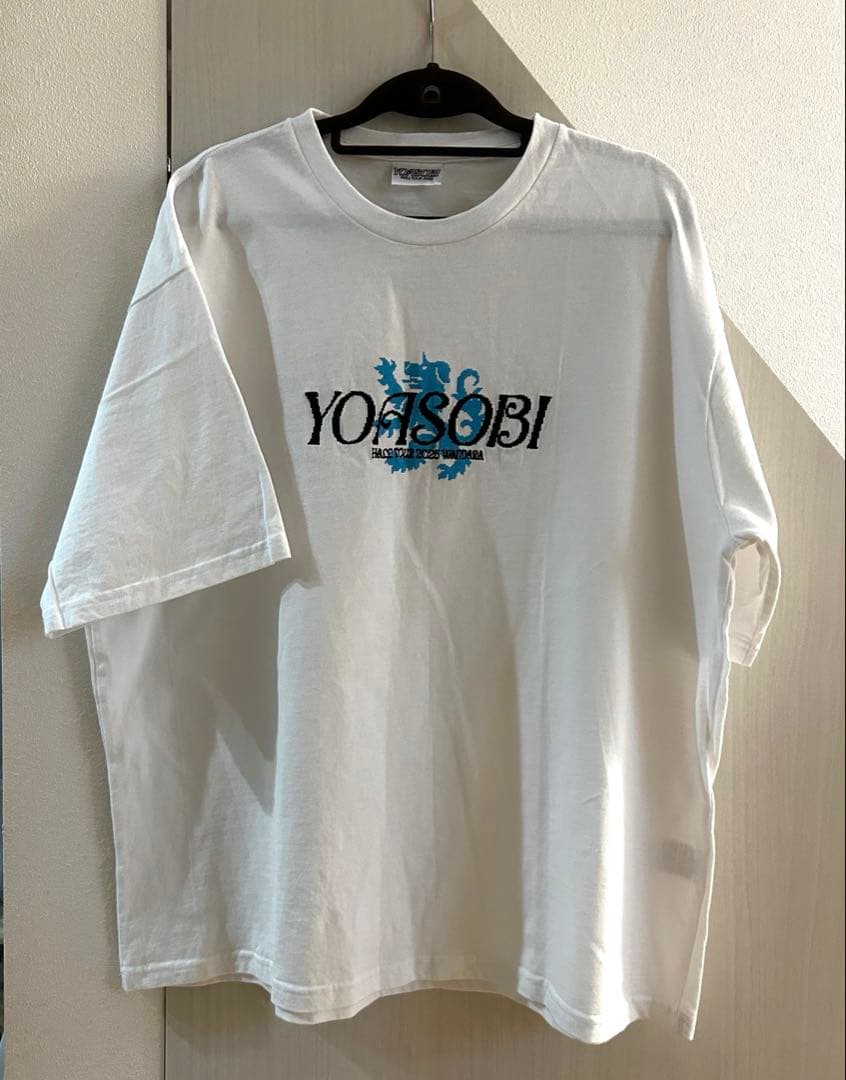 

[USED] YOASOBI WANDARA Logo T-shirt, size L, white