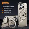Z-Type Magnetic Metal iPhone 15 Pro Case: Drop-Proof & Heat-Dissipating