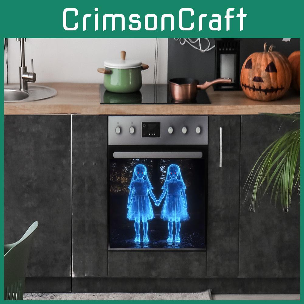 Halloween Hand In Hand Ghost Girl Glass Kitchen Home Decoration Stickers Wall