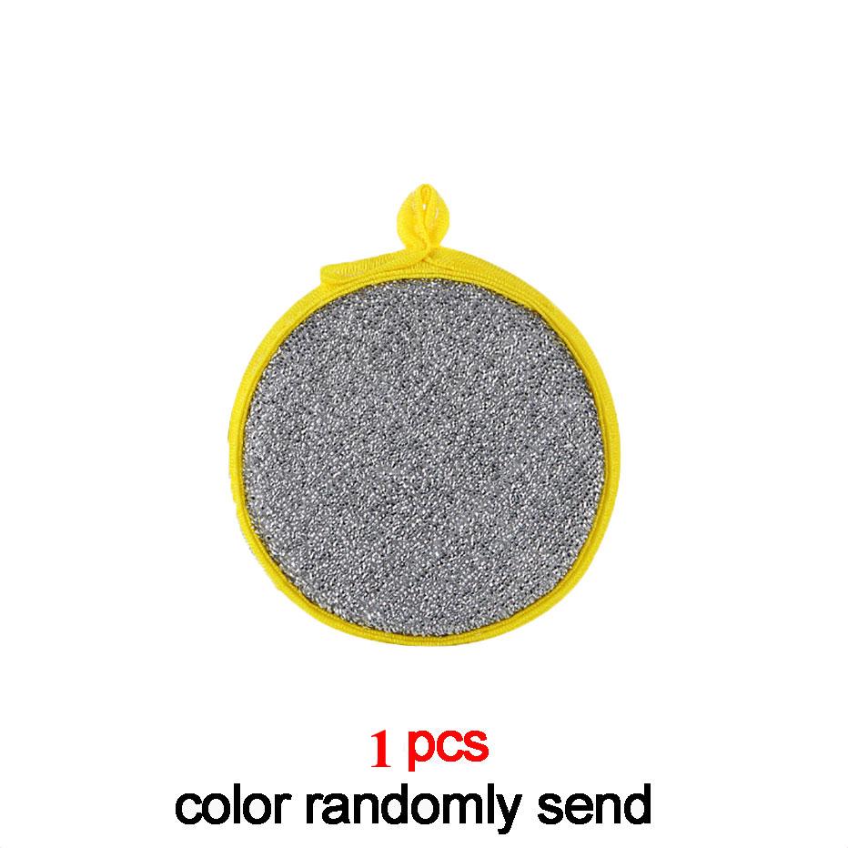 Kitchen Double Sided Scouring Pad Cleaning Nylon Sponge For Washing Dishes Kitchen Scourer Pan Brush Special Soft Kitchen Tool