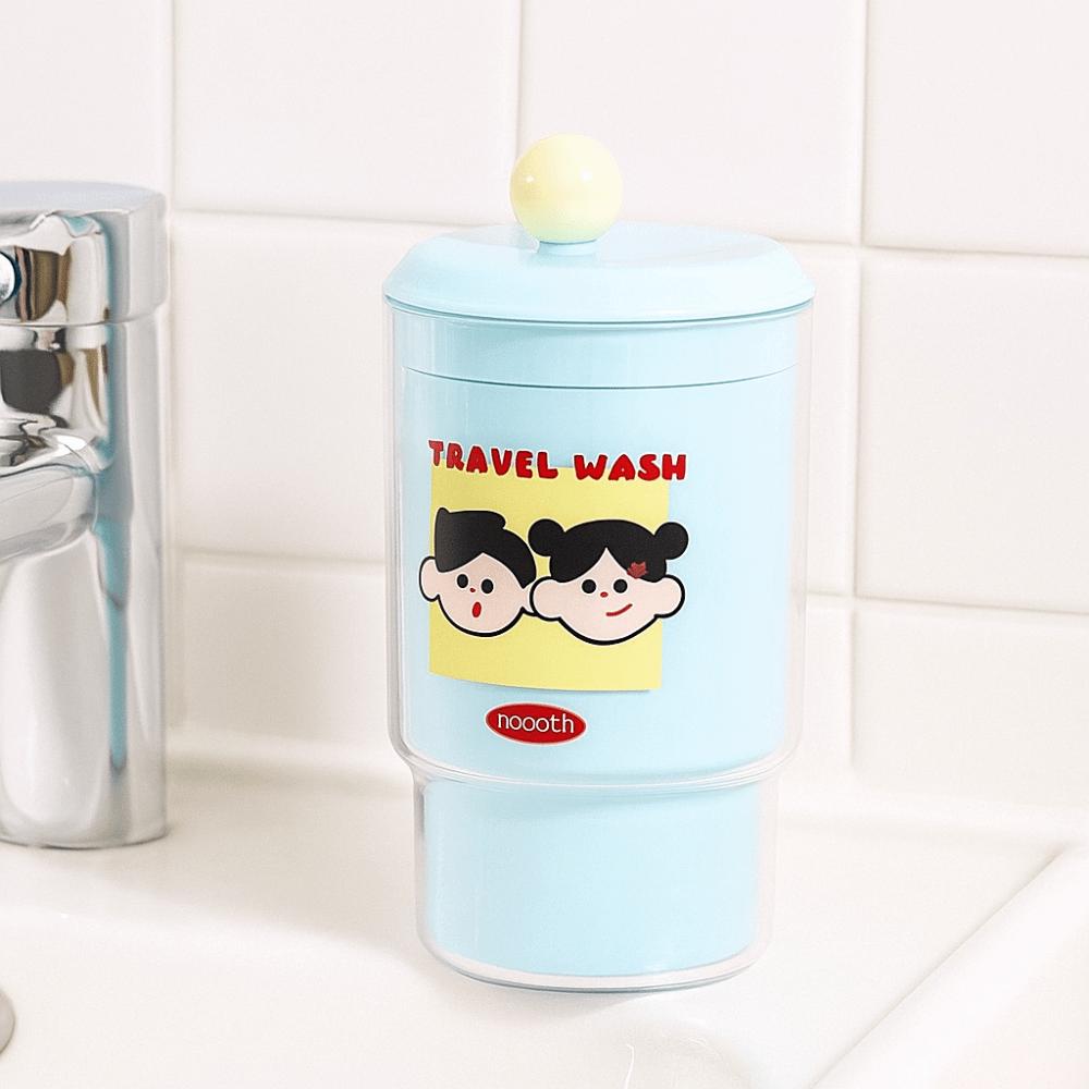 Portable Travel Toileting Set creative Rinsing Cup Toothbrush Storage Box  Outdoor Activities