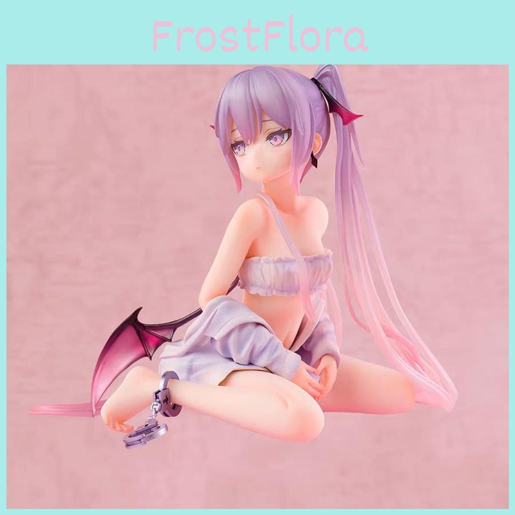 Lovely Pink Sitting Eve Collectible Figure Pvc Anime Character Decorative Piece