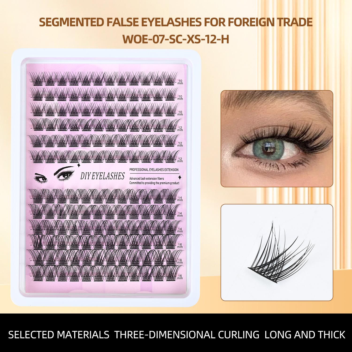 

Large Capacity 3D False Eyelashes: Natural, Long-Lasting, Curled with Nude Makeup Effect