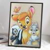 DIY Diamond Painting Bambi and Her Companions Cross Stitch Kit Mosaic Art Diamond Painting Full Circle Diamond Home Decoration