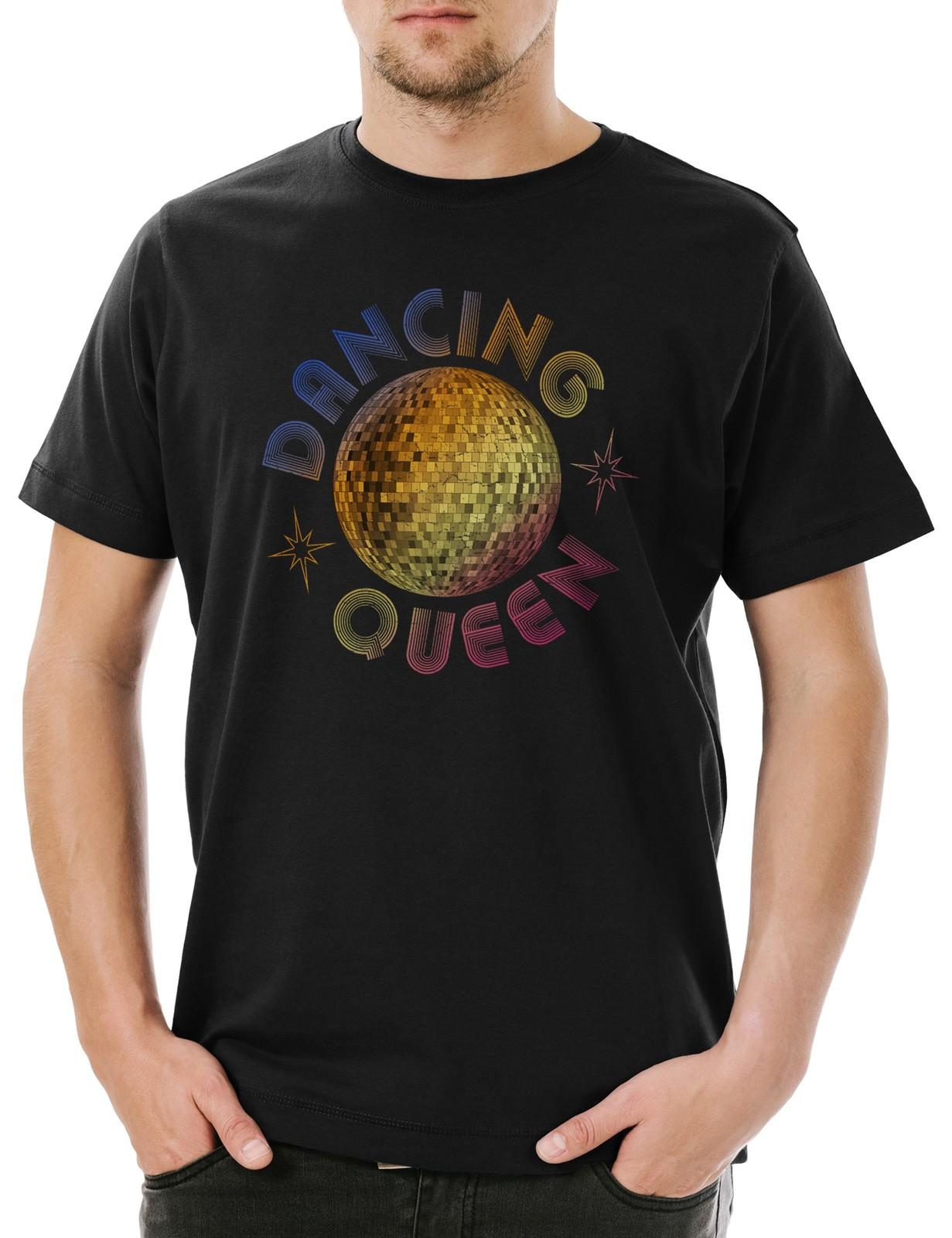 Dancing Queen Mens T-Shirt Mens Womens Tees Top Disco Ball Ball Disco Ball Club Mirror Dance Party S