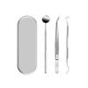 Stainless Steel Dentist Oral Tools Cleaning Flossing Tartar Removal Easy To Clean Not Easy To Break Dental Oral Mirror Care Kit