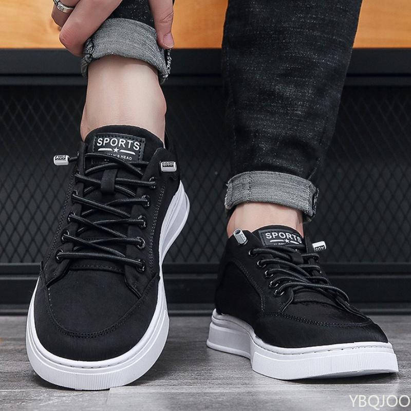 Spring Autumn New Daily Casual Flat Shoes for Men Solid Color Sports Low Cut Breathable Simple Comfortable Wear-resistant Shoes