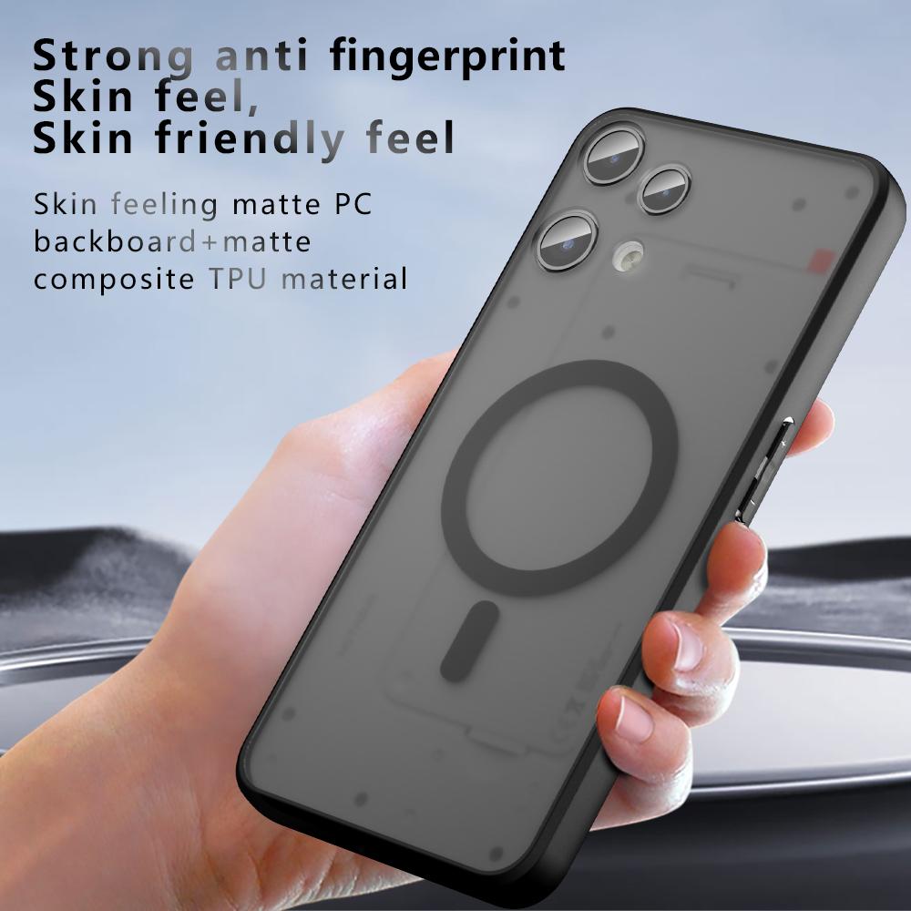 For Magsafe Magnetic Wireless Charging Case For Nothing Phone 3A Lite 5G Shockproof Back Cover Coque