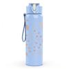 1PC Delicate Line Drawing Flower Print 750ml Color Plastic Sports Water Bottle Leakproof Flip Straw Lid Suitable for Sports Office Home Use