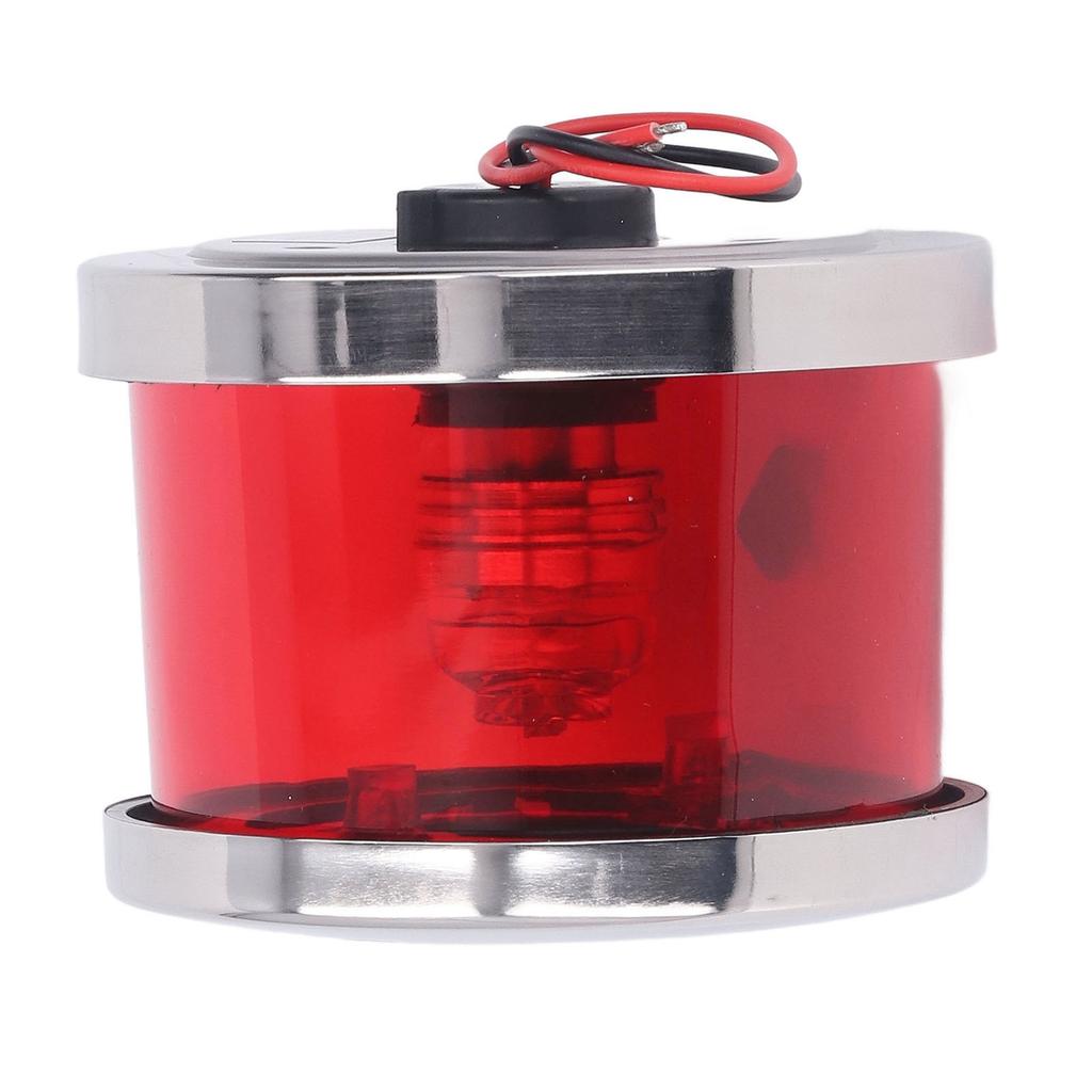 LED Boat Navigation Light 12 To 24V LED Stainless Steel Wear Resistant Waterproof Boat Navigation Light for Boat Red