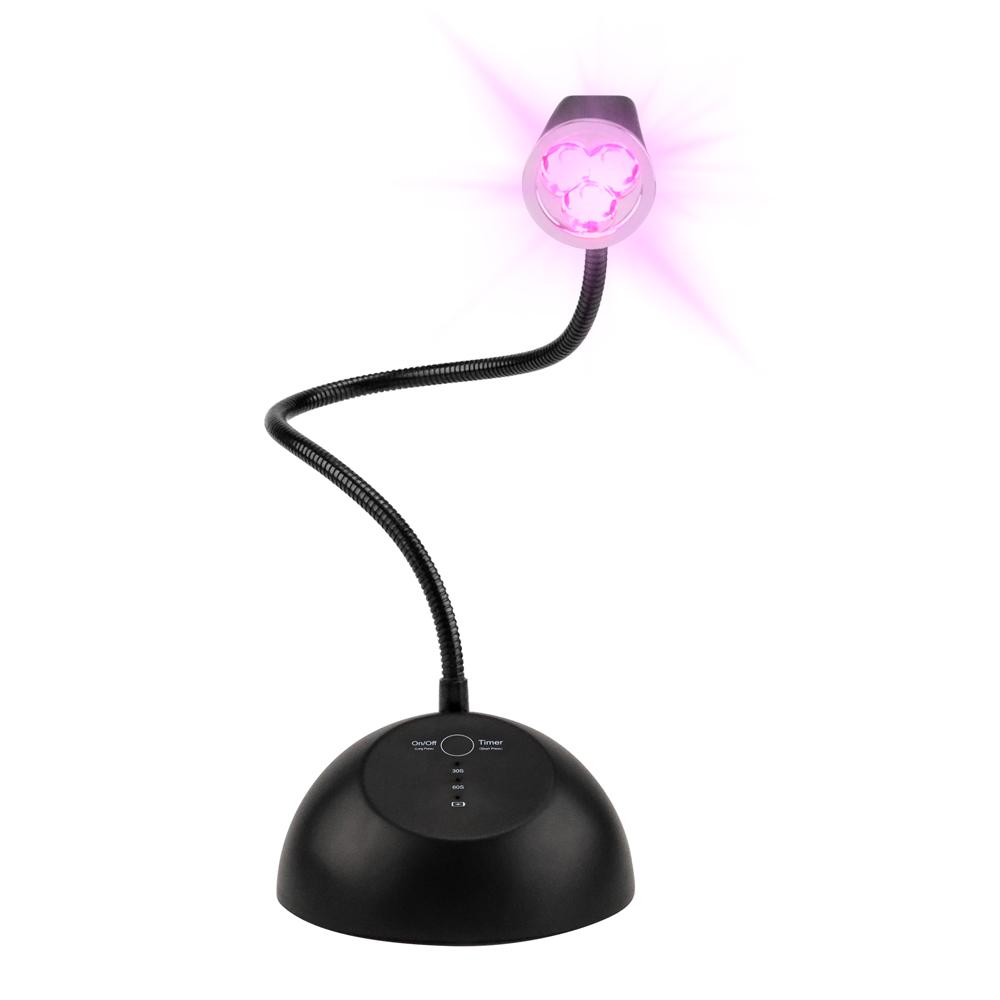 

Портативная настольная сенсорная лампа с фокусированным лучом, USB-перезаряжаемая, беспроводная мини-батарея 18 Вт, УФ/светодиодная лампа для ногтей для сушки пальцев US чёрный