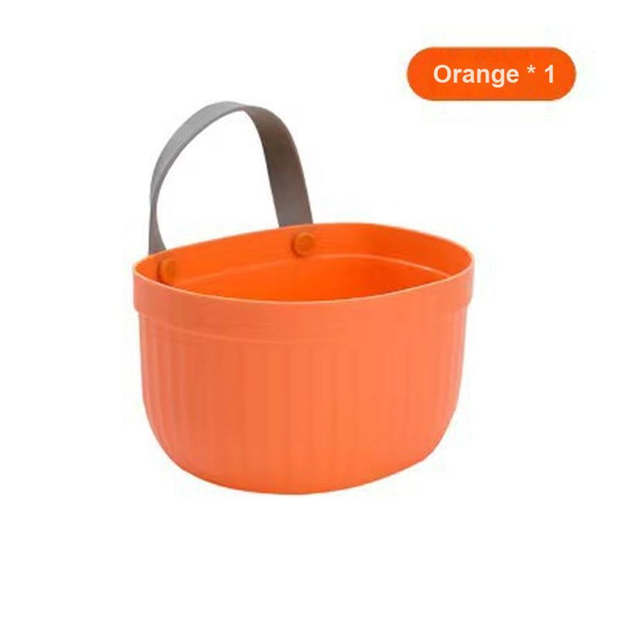

Spice Ginger Storage Basket, Household Plastic Storage Basket, Kitchen Vegetable Hanging Basket, Bathroom Laundry Basket Organizer 15*11.5*8.5cm помаранчевий