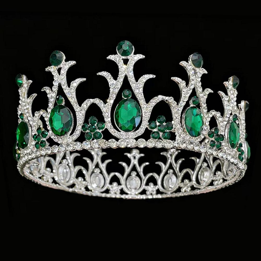 

New Baroque Round Bride s Crown European Rhinestone Bride s Wedding Headwear Wedding Dress and Evening Gown Accessories Hair Accessories