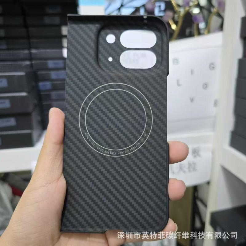 Case Google Pixel Fold 2 Magnetic Kevlar Fiber Full Body Shockproof Cover