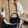 Retro Suede Simple Crossbody Bag Women  Handle Bag Casual Comfortable And Versatile Texture Shoulder Commuting Bag