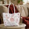 Elegant Floral Print Shoulder Bag Casual Large Capacity Daily Tote Bag For Women 