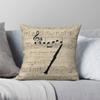 Clarinet Instrument Square Pillowcase Polyester Linen Velvet Pattern Zip Decor Pillow Case Bed Cushion Cover 18"
