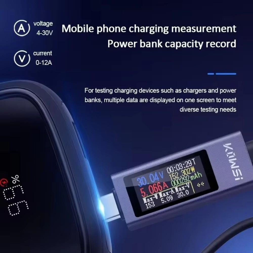 Multi-function Current Voltage Power Meter DC 4-30V DC Power Meter  Battery Testing