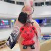 Color-Changing Starry Sky Bear Keychain - Stylish Car Charm & Purse Pendant for Couples