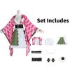 Demon Kanroji Slayer Mitsuri Clothing Cosplay Anime Party Costume Perform Suit