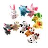 1 Set Finger Puppet Ys with Plush Animals Kids Educational