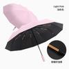24-Bone automatic umbrella, folding umbrella, weather and rain parasol, sun protection and UV protection, a large number of sun umbrellas