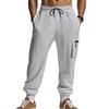 Men's trousers men's summer sports multi-pocket zip workwear elastic Slim drawstring casual sweatpants